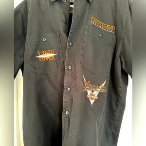 Men’s Harley-Davidson Short Sleeve Button Shirt Size Large